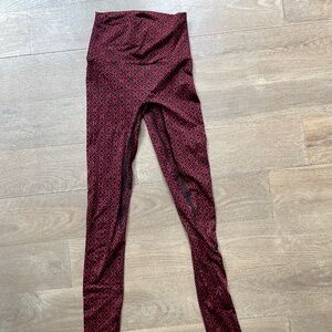 K-DEER Legging, red and black pattern, size XS